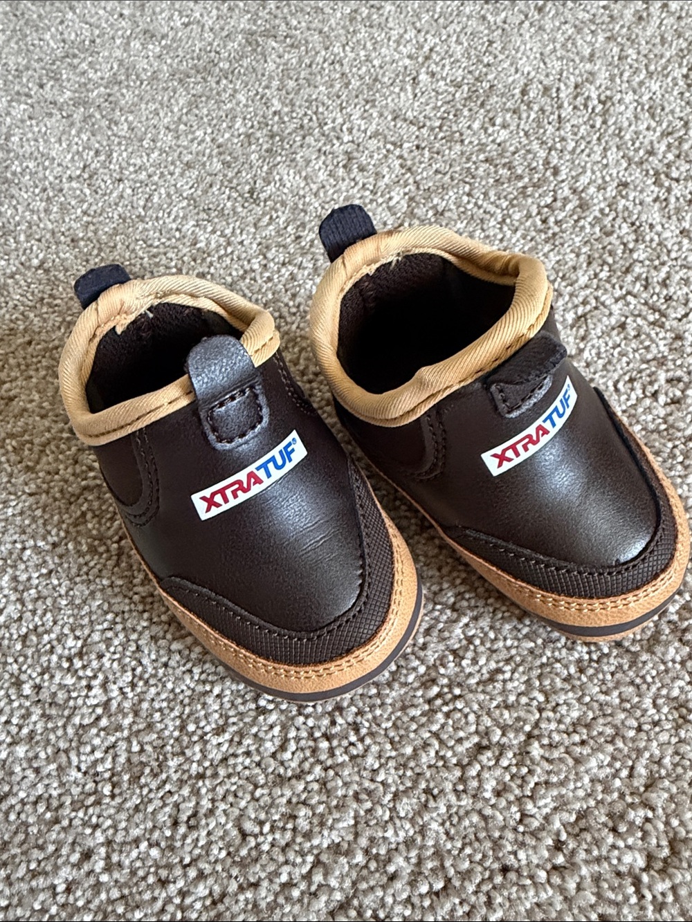 Xtratuf Brown & Tan Baby Slip-On Walkers